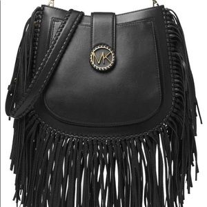 lillie medium fringed leather shoulder bag